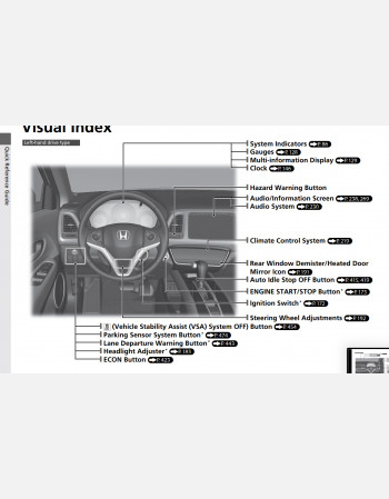 honda hr-v 2017 - 2018 owners manual rhd and lhd